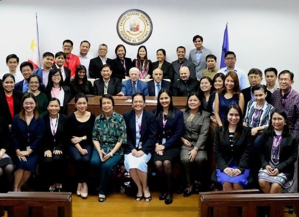 Phillipines Judiciary Training Course trainers and members pose for a photograph.
